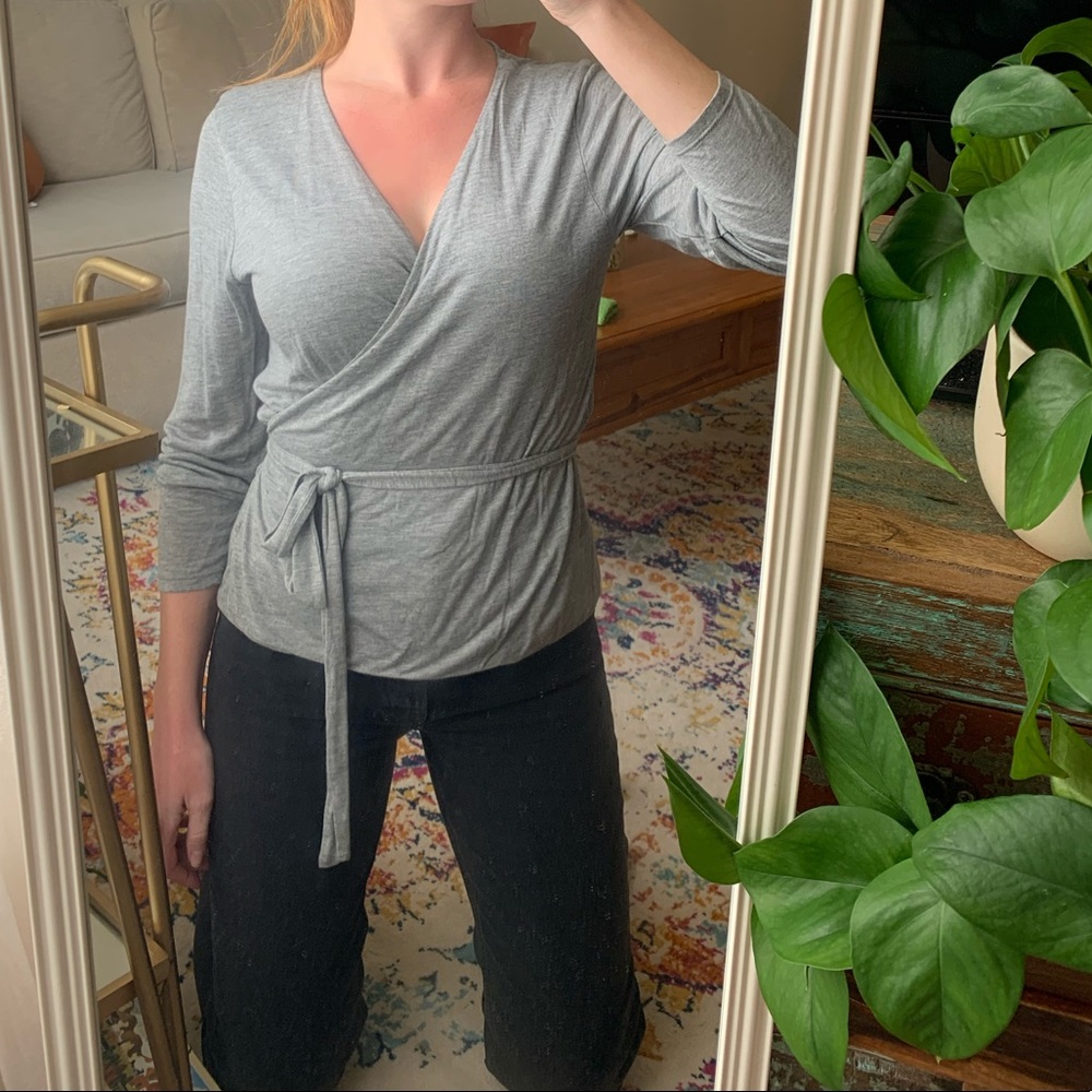 J Crew Wrap Top